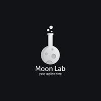 Mond-Logo-Vektor-Design-Illustration vektor