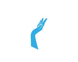 Handpflege Logo Template-Vektor-Symbol Geschäftssymbole