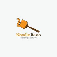 resto logotyp vektor design illustration