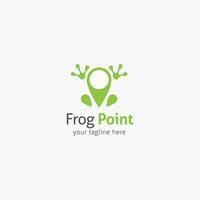 Frosch-Logo-Vektor-Design-Illustration vektor