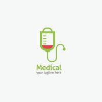 medizinische Logo-Vektor-Design-Illustration vektor
