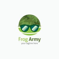 Frosch-Logo-Vektor-Design-Illustration vektor