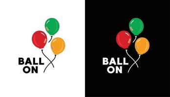 minimalistisches Ballonlogo, moderner einfacher Ballon, geeignet für Spielzeug, Kleidung und andere Geschäfte vektor