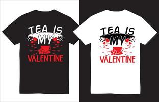 Tee ist mein Valentins-T-Shirt-Design vektor