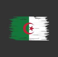 Algeriets flaggborste. National flagga vektor