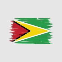 guyana flaggborste. National flagga vektor