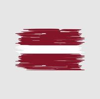 lettlands flaggborste. National flagga vektor