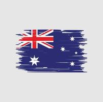 australiens flagga borste. National flagga vektor
