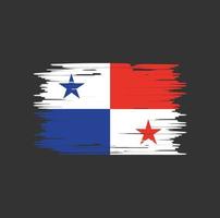 Panama-Flagge-Pinsel. Nationalflagge vektor