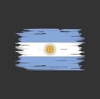 Bürste der argentinischen Flagge. Nationalflagge vektor