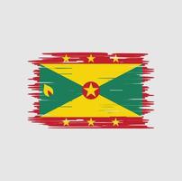 Grenada-Flagge-Pinsel. Nationalflagge vektor