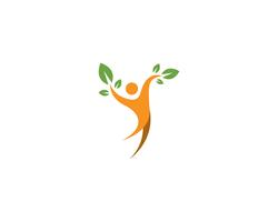 Gesundes Leben Logo Vorlage Vektor