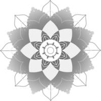 Vintage-Mandala mit dünnen Linien vektor