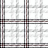 traditionellt tartan plädmönster i vitt, svart och rött. struktur från pläd, dukar, kläder, skjortor, klänningar, papper, sängkläder, filtar och andra textilprodukter vektor