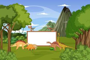 Bannerdesign mit Dinosauriern vektor