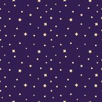 Nahtloses Muster des Weltraums mit Sternen in einem flachen Stil. mystik, halloween-set, spiritismus, magic.vector illustration vektor