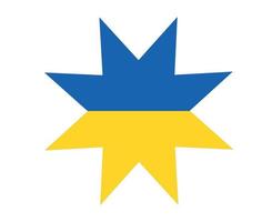 ukrainska flaggan symbol nationella Europa vektor design