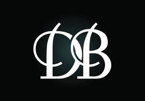 första bokstaven db logotyp design vektor. grafisk alfabetsymbol för företagets företagsidentitet vektor