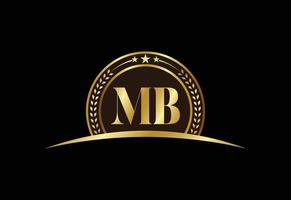 första bokstaven mb logotyp design vektor. grafisk alfabetsymbol för företagets företagsidentitet vektor
