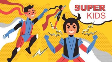 Superhelden-Comics für Kinder vektor