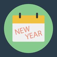 Kalenderkonzepte für das neue Jahr vektor