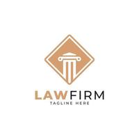 Anwaltskanzlei-Logo-Design-Vorlagenelement. für Rechtsanwalt und Justiz Symbol Symbol vektor
