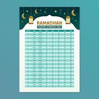 ramadhan fastenmonat kalender 2022 vektor