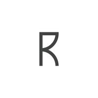 r-Logo auf weißem Hintergrund. vektor
