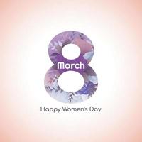 Happy Women's Day Feier Hintergrunddesign vektor