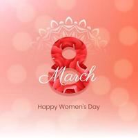 Happy Women's Day Feier Hintergrunddesign vektor