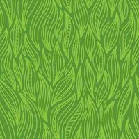 abstrakta geometriska mönster av löv. sömlös vektor bakgrund. monokrom grön konsistens. linjär doodle handritad design för textil.