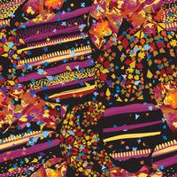 Nahtloses punktiertes Muster des abstrakten Mosaikblattes. Strukturierter keramischer Hintergrund der dekorativen Fliese der chaotischen Flecken vektor
