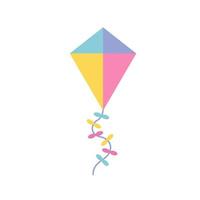 drake pappersleksaker tecknad vektor av flygande vindleksaker för sommarbarnspel och utomhusaktivitet. kite baby leksak. vektor. barn leksaksikon isolerad på vit bakgrund i platt design.