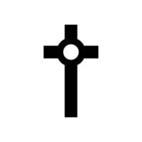 christliche Kreuzikonen auf weißer Hintergrundvektorillustration. Kreuzsymbol der Kreuzigung und des Glaubens. vektor