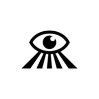 alles sehende Augensymbol. Auge der Vorsehung. Freimaurer-Symbol. alles sehende Auge innerhalb der Dreieckspyramide. neue Weltordnung. heilige Geometrie, Religion, Spiritualität, Okkultismus. isolierte Vektorillustration vektor