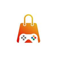 Gaming-Shop-Logo .vide Game-Shop-Logo-Vorlage Design-Vektor-Design-Illustration vektor
