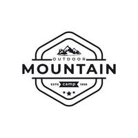 abstrakte Abbildung Eis Schnee Rocky Mountain Symbol. creek river mount peak hill natur landschaftsansicht logo design inspiration vektor