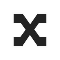 bokstaven x byggtjänst och arkitektur logotyp mall illustration design vektor