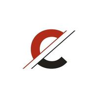 Alphabet Buchstaben c Logo oder Icon Design Vector Illustration