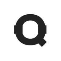 buchstabe q bauservice und architektur logo template illustration design vektor