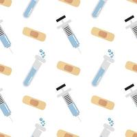 sömlösa mönster för injektion och vaccin vektor