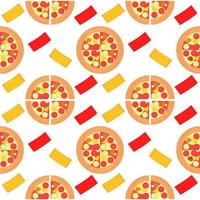 pizza sömlösa mönster vektor