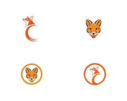 Fox logo vektor mall illustratör