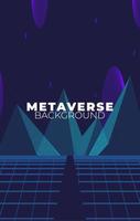 konzept der zukünftigen digitalen technologie metaverse vektor