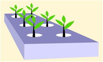hydroponiskt planteringssystem vektor
