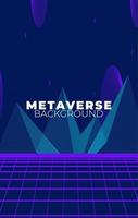 konzept der zukünftigen digitalen technologie metaverse vektor