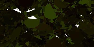 ljusgrön, gul vektorbakgrund med polygonala former. vektor