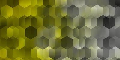 ljusröd, gul vektorstruktur med färgglada hexagoner. vektor