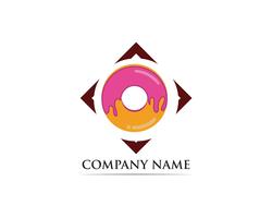 Donuts logo vektor mall illustration