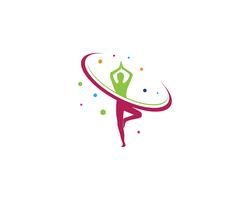 Yoga Gesundheit Logo Vektor Vorlage